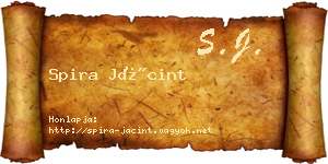 Spira Jácint névjegykártya